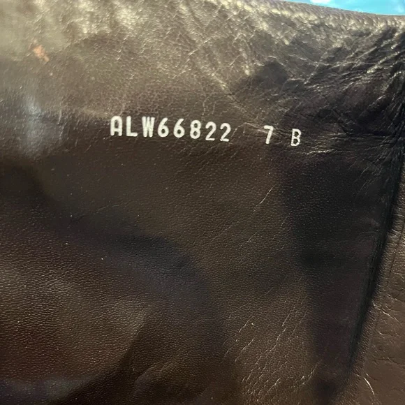 Ralph Lauren Blue Label Italian Leather Heeled Tall Zipper Boots Sz 7 Brown - Picture 12 of 16